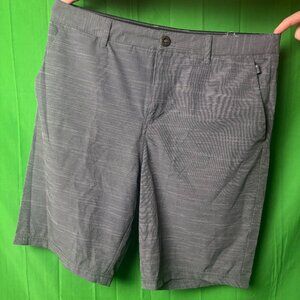 Visive Dark Grey White Accents Board Shorts — Size 34